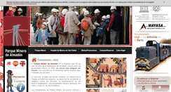 Desktop Screenshot of parqueminerodealmaden.es